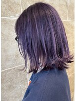 グリッター(GRITTERs)&nbsp;前下がりボブ×紫