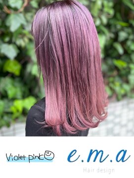 エマヘアデザイン(e.m.a Hair design) バイオレットピンク