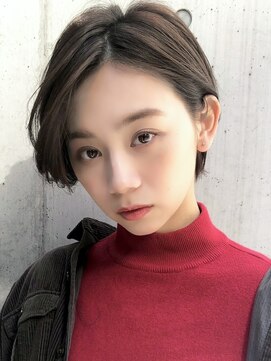 エトラ 渋谷店(etora) フレンチカジュアル　ナチュラルショート　グレーベージュ