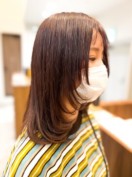 グランデュール サンストリート浜北店(GRANDEUR) レイヤースタイル ブラウンカラー