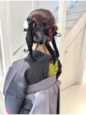 卒業式タイトねじねじヘアセット