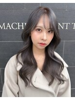 ローサバイ アルティナ 横浜店(Rosa by artina)&nbsp;くすみブルー-ダークアッシュ-暗めカラー-レイヤーロング