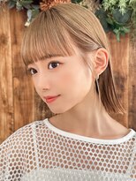ラフィス ヘアーピュール 梅田茶屋町店(La fith hair pur)&nbsp;【La fith】切りっぱなしボブ×ケアブリーチ