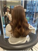韓国ヘア/韓国風パーマ/コテ巻き風パーマ／ロングパーマ