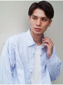 かき上げヘア ニュアンスマッシュ センターパート ビジネス