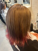 ファブ(fab)&nbsp;デザインカラー/裾カラー/ピンク