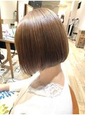 美髪ストレート パッツンバブ イメチェン