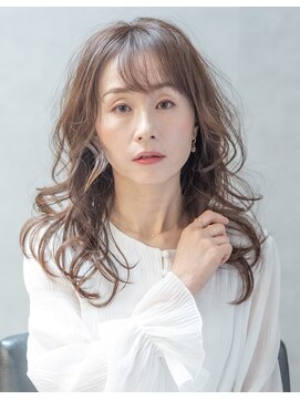 サロンズヘアー 松山鴨川店(SALONS hair) 小顔薄めバングシアーカラー