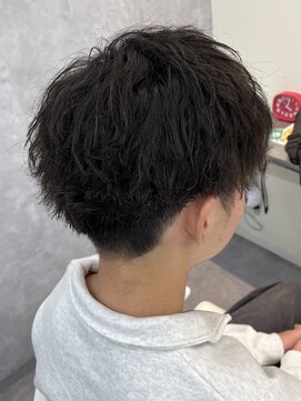 エクファフォーメン(EX-FA FOR MEN) カルマパーマ/ベリーショート/ダークアッシュ/ニュアンスパーマ