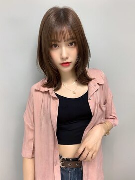 ドロシー 郡山桑野店(Dorothy) 黒髪ボブルフネビージュ小顔ワンレン