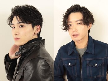 ルシードスタイル　ムースユイット(LUCIDO STYLE mousse8)の写真/【男女別ブースで男性も通いやすい◎】トレンドのメンズパーマをより自由に、そして理想通りに仕上げます！