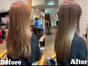 ピーターウォンヘアー(PETAR WONG HAIR)の写真/【今までにない質感にヤミツキ】髪の毛のキメを整える独自の髪質改善ヘアエステでシルクのような質感を…