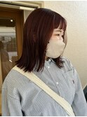 【小川】ピンクオレンジ/オレンジブラウン/ミディアム