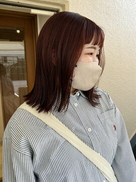 ラミエ バイ メルト 吉祥寺(lamie by melt) 【小川】ピンクオレンジ/オレンジブラウン/ミディアム