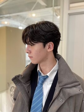 ソイクフ 高田馬場店(SOY-KUFU) 20代30代40代ビジネスフェザーパーマブルーブラック