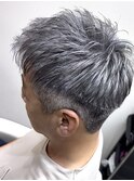 白髪ぼかし/イケオジヘア/シルバーメッシュ/ツーブロック