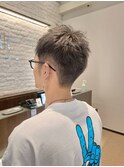 シルバーグレイ/ツーブロック/ソフトモヒカン/刈り上げ/短髪