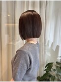 こなれ感◎大人カジュアルな切りっぱなしボブ