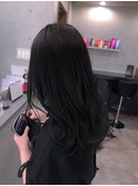 ブルーブラック　ロングミディ