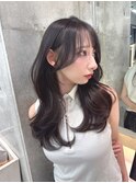 イメチェンヘアスタイル小顔に見せるヘアココアベージュ