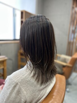 《ナチュラルウルフ × 細めハイライト》