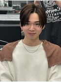 シースルーストレートセンターパート