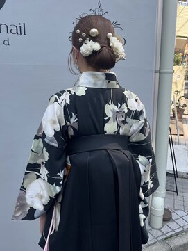 アビント バイ レシッド 武蔵小杉(abinto by rcid) タイトシニヨン×袴　袴着付/袴ヘア/卒業式