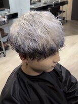 men's salon Gaudi 池袋店【メンズサロン ガウディ】 フォックスカラー×メンズマッシュ×スパイラルパーマ仕上げ