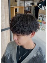 エッジ(EDGE)&nbsp;大分メンズ刈り上げショートマッシュツイストスパイラルパーマ