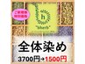 【新規のお客様限定】オーガニックグロスヘアカラー全体染3700円→1500円