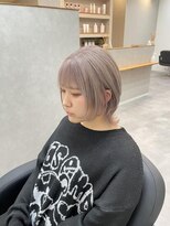 ワク 岡崎店(waku)&nbsp;ショートウルフ×ミルクティグレージュ