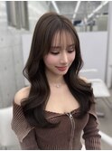 韓国ヘア/顔周りカット×ショコラブラウン◯伊藤