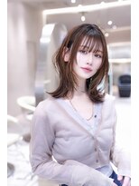 イオ 本厚木(io)&nbsp;くびれ顔周りレイヤーカットミディアム美髪質改善トリートメント