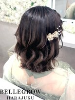 ベルグロー 原宿(BELLEGROW)&nbsp;フラワーアクセゆる巻きボブ