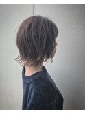 切りっぱなしボブ×外ハネ
