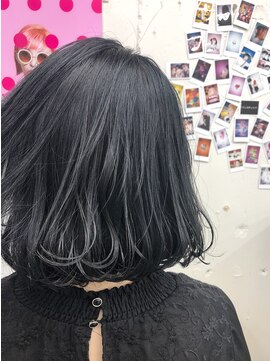 ノラ シンディ(NORA CYNDY) ネイビーシルバー(落とせる黒染め)☆