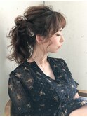 結婚式参列ヘアー ポニーテールarrange