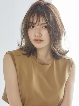 フォンズ(FONS) オルチャンヘア  シースルーバング 20代30代 エアリーミディ