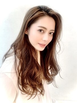 ジュネス 銀座(JYUNESU) かき上げオフィスヘア☆アッシュピンク