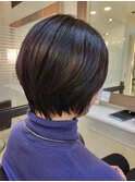 耳かけショートボブ 絶壁解消ヘア くびれショート