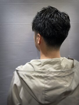 ヒロギンザ 六本木店(HIRO GINZA) ツーブロックアップバングメンズベリーショート