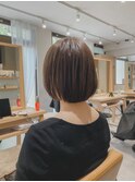 ベージュカラー/ひし形ボブ/大人ボブ/透明感カラー
