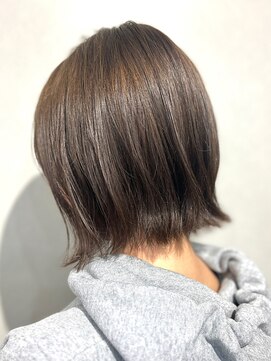 ランプヘアーデザイン(LAMP HAIR DESIGN) 【大森 智博】くびれボブ×透明感グレージュ