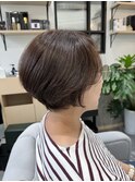 艶感バッチリ☆丸みショートボブ