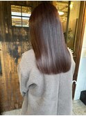 美髪カラー/髪質改善トリートメント/ピンクブラウン