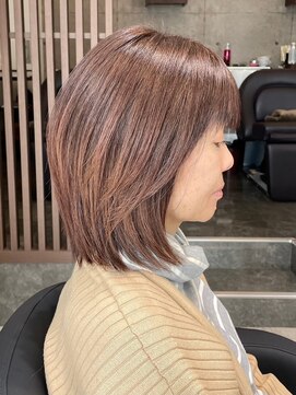 アトリエコア(Atelier Coa) ミルクティーベージュカラーくびれヘアグレージュカラー韓国