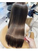 透明感カラー×艶トリートメント!垢抜けベージュカラー