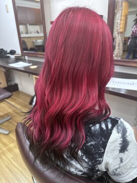 ブレイク 静岡掛川店(BREK) レッドエンドブラック/似合わせカット/ウェーブミディアム