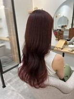 シアアルン 新小岩店(SHEER alun)&nbsp;レッドカラー/コテ巻き/SHEERalun新小岩店