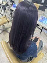 アジールヘア 所沢プロペ通り店(agir hair)&nbsp;ブルーラベンダーアメジストケアブリーチ小顔レイヤー所沢韓国